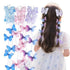Pink Wings Butterfly Bow Clips Hair Accessories Little Palace Store